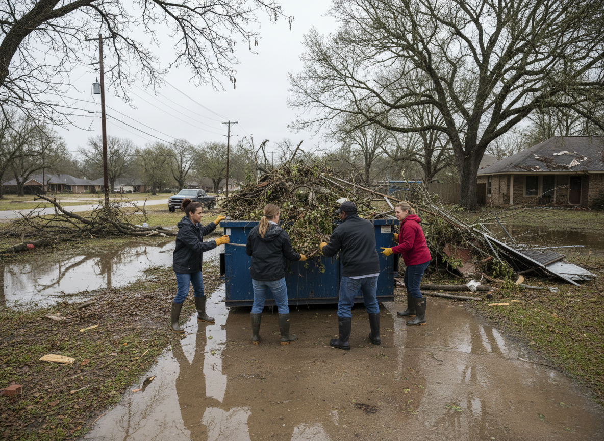 How To Handle Storm Debris Removal After Heavy Rains In Brenham