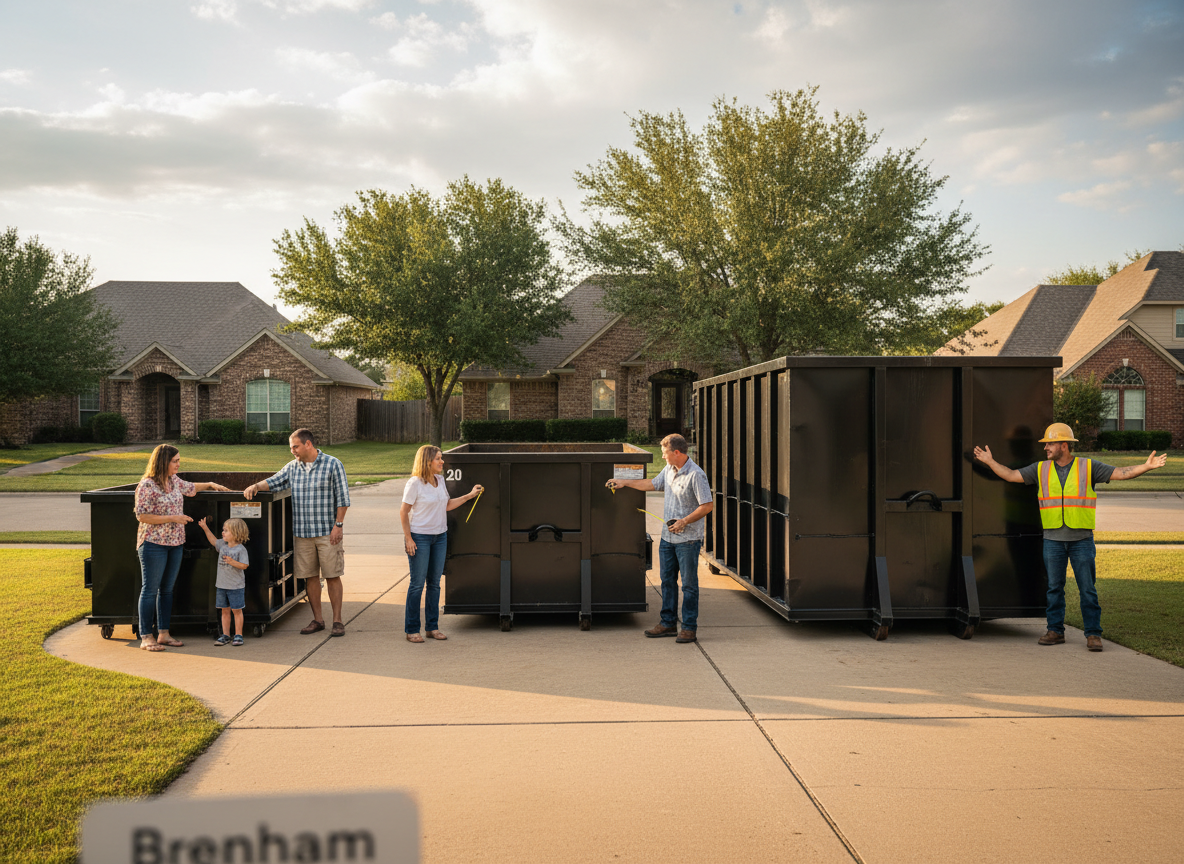 Roll Off Dumpster Sizes Explained For Brenham Homeowners